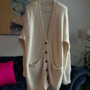 Oversized Cream Women's Sweater